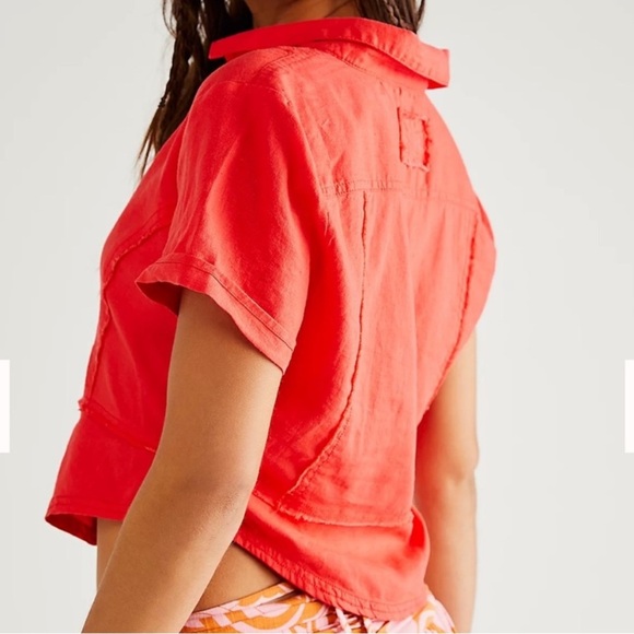 Free People Annabelle Linen Shirt - Picture 2 of 6